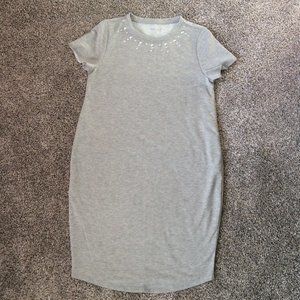 women grey maternity dress size M